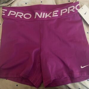 Nike Women's Magenta Pro Athletic Shorts BNWT